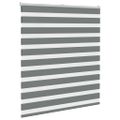 vidaXL Zebra roleta tmavošedá 120x150 cm šírka látky 115,9cm polyester