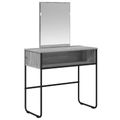vidaXL Toaletný stolík Sivý Sonoma 81 x 40 x 131 cm Kompozitné drevo