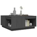 vidaXL Konferenčný stolík sivý 80x81x36,5 cm borovicový masív