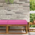 vidaXL Vankúš na vonkajšiu pohovku Polyester Ružová 80 x 80 cm