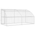 vidaXL Psí kennel 2 ks Strieborná 4 x 2 x 2 m Pozinkovaná oceľ