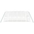 vidaXL Fóliovník s oceľovým rámom biely 36 m² 6x6x2,85 m