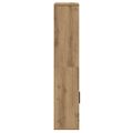 vidaXL Knižnica dub artisan 60x24x120 cm kompozitné drevo