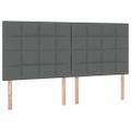 vidaXL Postel s úložným prostorem a matrací Tmavo šedá 200 x 200 cm