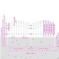 vidaXL Záhradný plot WOERDEN 240 x 115 cm Povrchovo upravená oceľ Sivá
