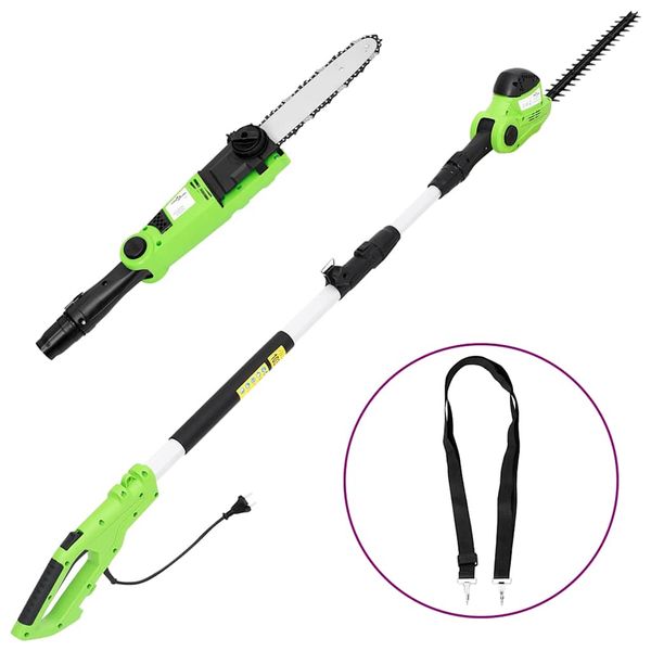 vidaXL 2v1 tyčová reťazová píla/nožnice na živý plot 25/41 cm 710/550W