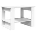 vidaXL Konferenčný stolík Biela 72 x 50 x 50 cm Kompozitné drevo