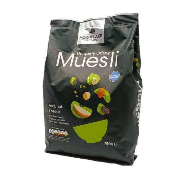 Chrumkavé Müsli Ovocie, Orechy & Semienka 750g - Mornflake