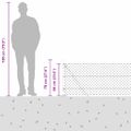 vidaXL Pletivový plot s betónovým podstavcom 10 x 0,6 m Zelená