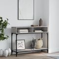vidaXL Konzolový stolík sivý sonoma 100x30,5x75 cm kompozitné drevo