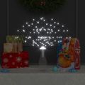 vidaXL Vonkajšia vianočná prskavka, studená biela 20 cm, 140 LED