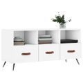vidaXL TV stolík biely 102x36x50 cm kompozitné drevo