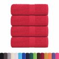 vidaXL Uteráky pre hostí FROGN 4 ks červené 30x50 cm 360 g/m²