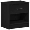 vidaXL Nočné stolíky 2 ks s zásuvkou čierne 39x28x41 cm