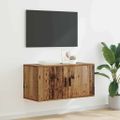 vidaXL Nástenná skriňa pre TV 80 x 34.5 x 40 cm Staré drevo