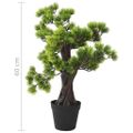 vidaXL Umelý bonsaj, borovica s kvetináčom 60 cm, zelený
