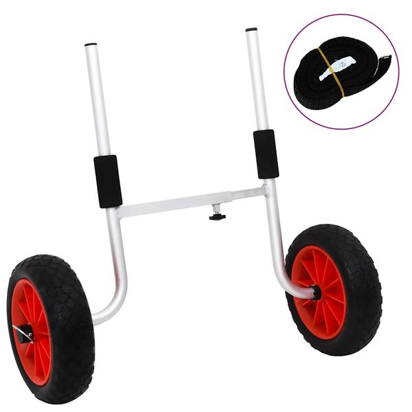 vidaXL Vozík pre kajak 90 kg hliník