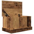 vidaXL Úložné boxy staré drevo 30x50x28 cm kompozitné drevo