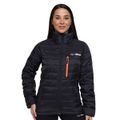Dámska bunda Puffer Black/Orange - GymBeam, veľkosť M, veľkosť oblečenia M