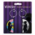 Kľúčenka Wednesday Enid Window, 2 ks