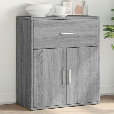 vidaXL Komoda sivá sonoma 60x31x70 cm kompozitné drevo