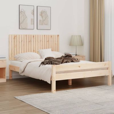 vidaXL Nástenné čelo postele 140x3x60 cm masívna borovica