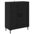vidaXL Servírovacia skriňa Čierny dub 69,5 x 34 x 90 cm