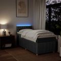 vidaXL Boxspring posteľ s matracom tmavosivá 100x200 cm látka