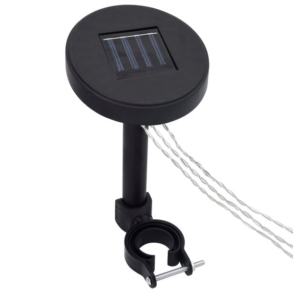 vidaXL LED svetelná reťaz so solárnym panelom na altánok
