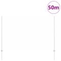 vidaXL Hexagonálny plot s stĺpom 50 x 1,5 m Pozinkovaná oceľ Sieťovina