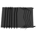 vidaXL Kempingové ležadlá 2ks 180x60x19 cm, látka oxford, oceľ, čierne