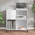 vidaXL Skrinka na platne biela 84,5x38x89 cm kompozitné drevo
