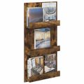 vidaXL Regál na časopisy Dymová dub 51 x 11 x 102 cm Kompozitné drevo