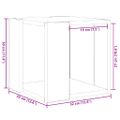 vidaXL Konferenčný stolík Staré drevo 32 x 32 x 30 cm Kompozitné drevo