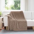 vidaXL Prikrývky na hodenie 6 ks ťavová 200 x 150 cm 4.5 kg Flís