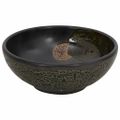 vidaXL Umývadlo na dosku čierne okrúhle Φ41x14 cm keramické