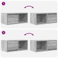 vidaXL TV stolíky 2 ks sivý dub sonoma 60x31x25,5 cm spracované drevo