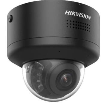 Hikvision 8MPix IP PTRZ AcuSense Dome kamera; IR 40m, Audio, Alarm, blikač, IK10, čierna
