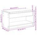 vidaXL Predsieňová lavica Biely 83 x 38 x 45 cm
