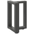 vidaXL Nohy konferenčného stolíka v tvare T, 2 ks, antracitové, 38x25x(42-43) cm, oceľ