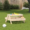 vidaXL Piknikový stôl pre deti 88x97x52 cm borovicový masív