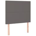 vidaXL Boxspring posteľ s matracom sivá 100x200 cm umelá koža