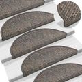 vidaXL Samolepiace nášľapy na schody, sisalový vzhľad 15 ks 56x17x3 cm