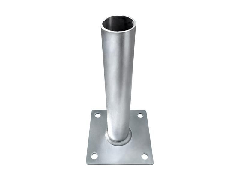 Žiarovo pozinkovaná pätica na stĺpik TIPA 42 mm