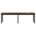 vidaXL lavička Dymová dub 160 x 35 x 45 cm Kompozitné drevo
