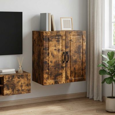 vidaXL Nástenná skrinka 59 x 31 x 60 cm Kompozitné drevo Dymový dub