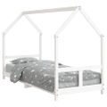 vidaXL Rám detskej postele biely 80x200 cm masívna borovica