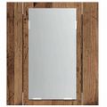 vidaXL LED zrkadlová skrinka staré drevo 40x12x45 cm kompozitné drevo