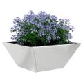vidaXL Záhradný kvetináč 5 ks Strieborná 35 x 35 x 15 cm