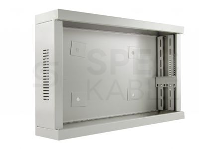 Kovový rozvádzač montážna skriňa 540x350x120 mm TPR-2U, chrbát plech, lesklá biela
